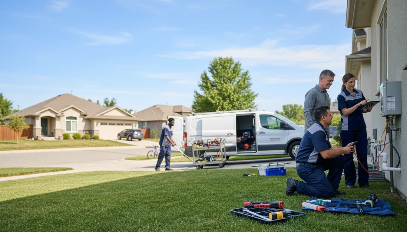 Tankless water heater service in Colwell, IA